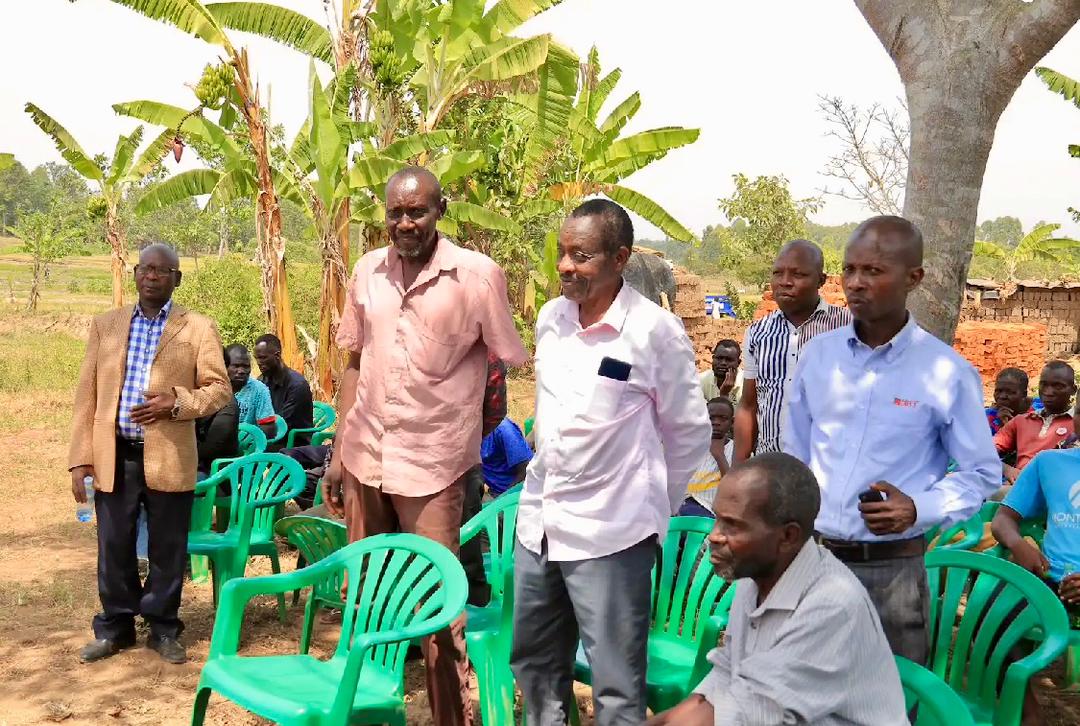 Community members at the project meeting